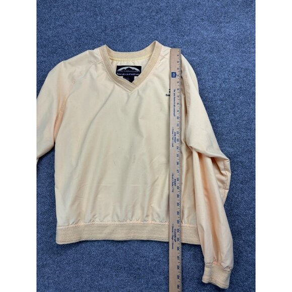 Sun Mountain Windbreaker Men's Large Yellow Pullover Golf Jacket V Neck - Picture 3 of 8